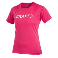 CRAFT Active Run Logo Tee Women Laufshirt Damen hibiscus