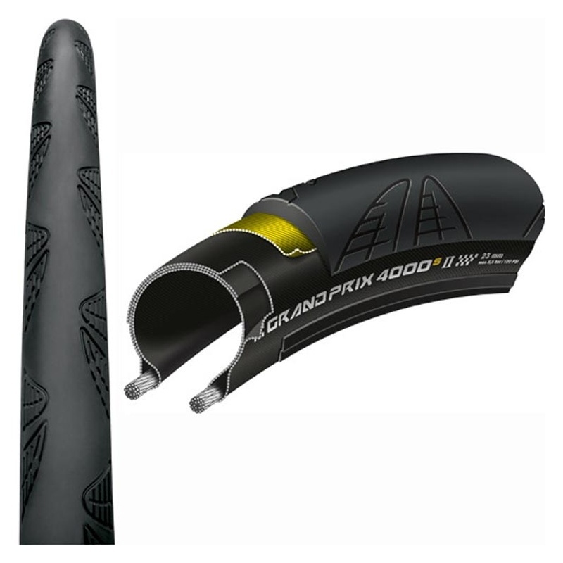 Continental Grand Prix 4000 S II Rennrad Faltreifen schwarz/schwarz