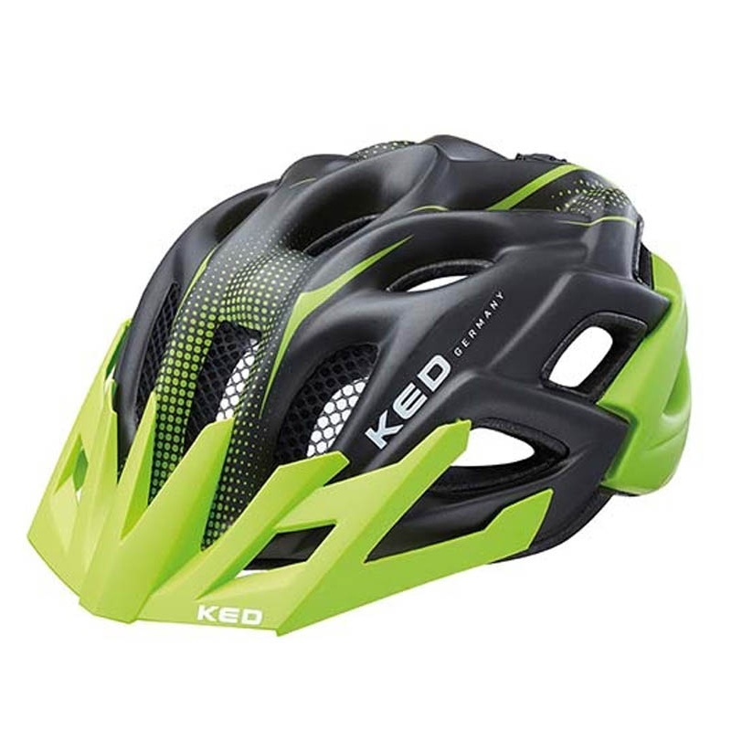 KED Status Junior Helm green black matt