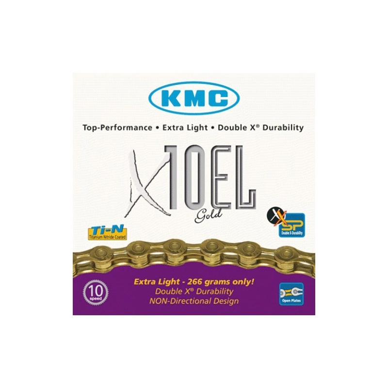 KMC X10 EL Kette 10-fach gold