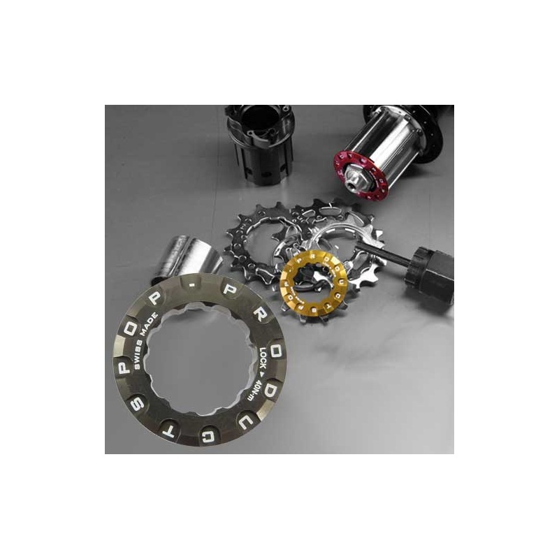Pop-Products LockRingCassette titangrau