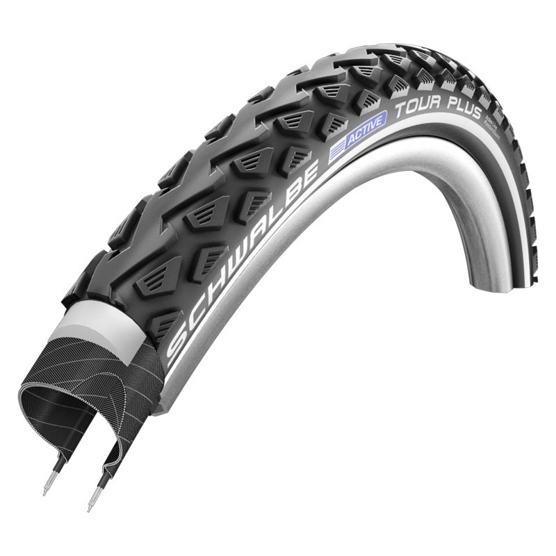 Schwalbe Tour Plus Active Line Trekking Drahtreifen black-reflex