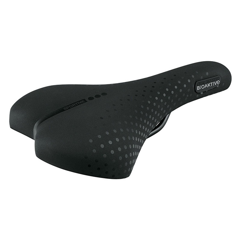 Selle San Marco Sportive Large Man Gel Sattel schwarz