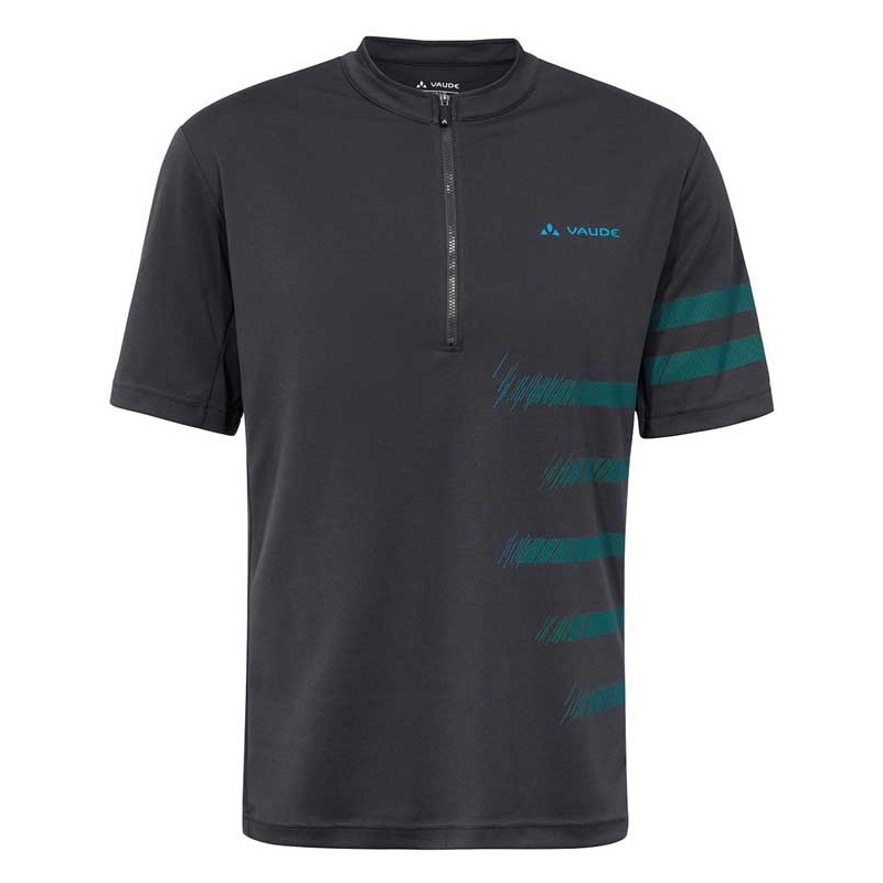 VAUDE Siros Shirt Bikeshirt basalt/teal blue