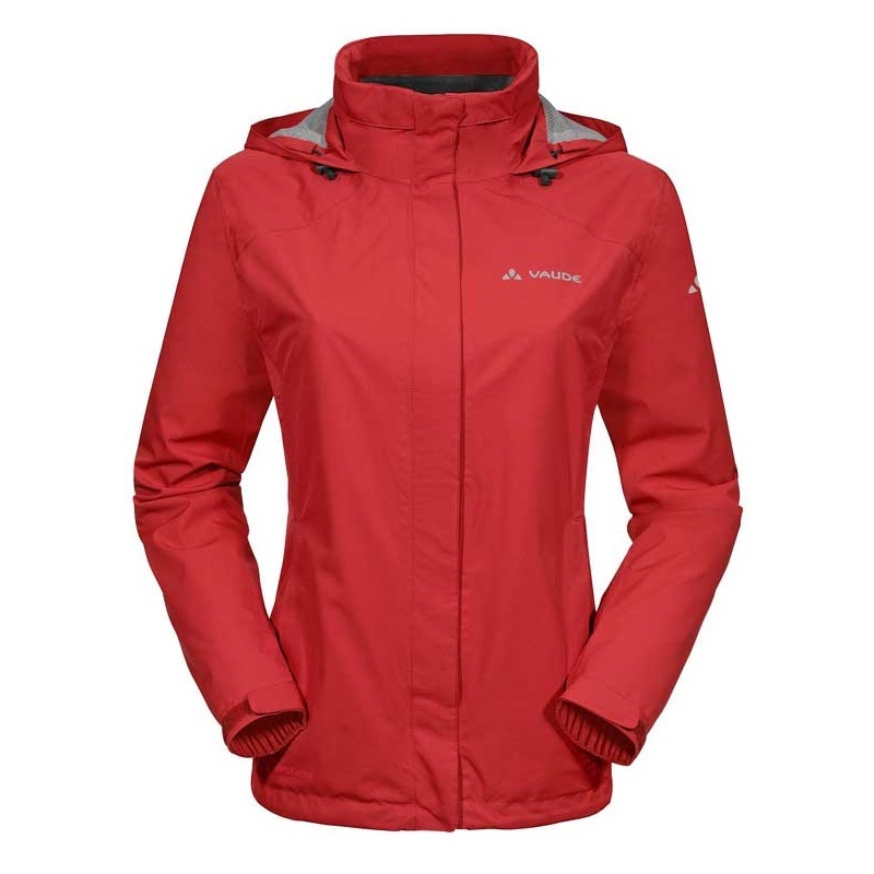 VAUDE Womens Escape Bike Light Jacket Damen-Regenjacke red